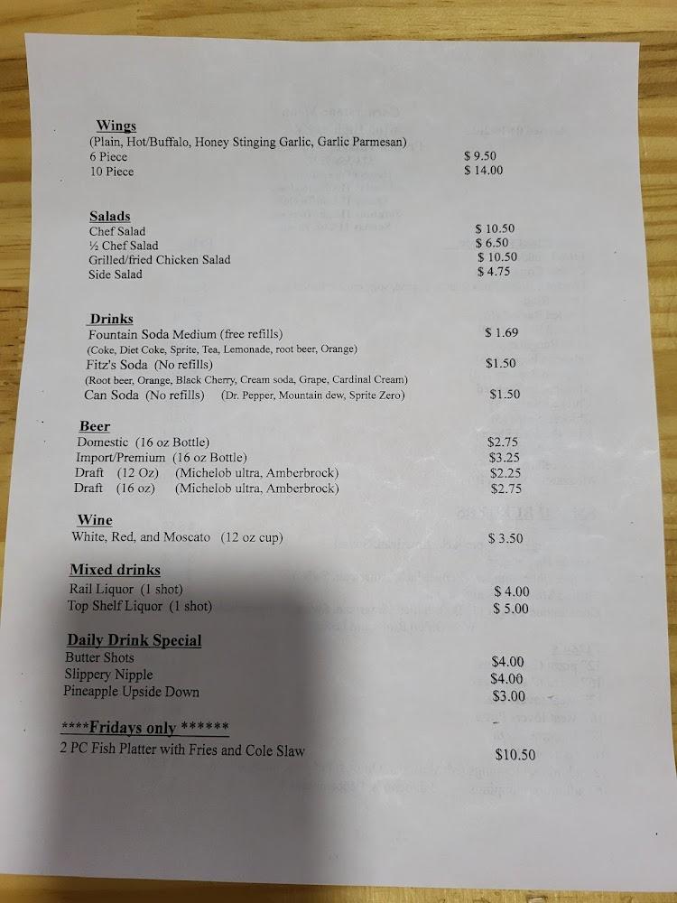 Cornerstone Event Center Menu image 2